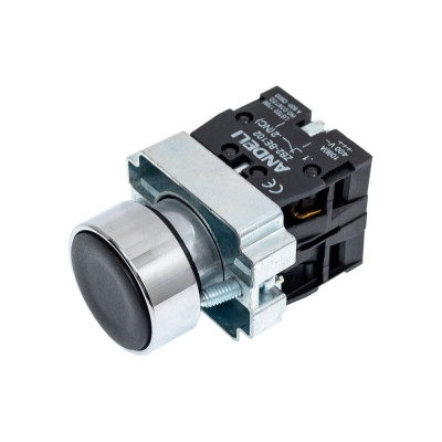 Кнопка ANDELI XB2-BА25 черный, ADL10-058