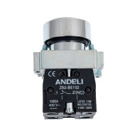 Кнопка ANDELI XB2-BА25 черный, ADL10-058