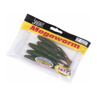 Съедобные искусственные виброхвосты LUCKY JOHN LJ Pro Series MEGAWORM, 4.0 дюйма, цвет 085, 5 шт. 140191-085