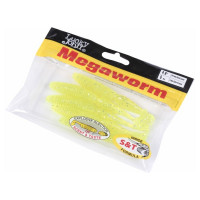 Съедобные искусственные виброхвосты LUCKY JOHN LJ Pro Series MEGAWORM, 4.0 дюйма, цвет 071, 5 шт. 140191-071