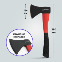 Топор Политех стеклопластиковая обрезиненная ручка, 600 г 2544506