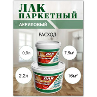 Акриловый паркетный лак White House 2.2 кг 14337