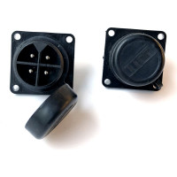 Водостойкий 4-полюсный разъем TTAF Elektronik в панель 250V 20A IP68 WPP-0400M20