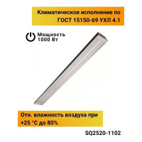 Инфракрасный обогреватель TDM ELECTRIC ИК 1,0 кВт SQ2520-1102
