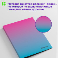 Папка на 4 кольцах Berlingo Radiance 24 мм, 600 мкм, D-кольца, розовый/голубой градиент RB4_4D002