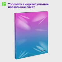 Папка на 4 кольцах Berlingo Radiance 24 мм, 600 мкм, D-кольца, розовый/голубой градиент RB4_4D002