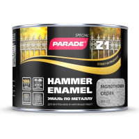 Эмаль молотковая серая по металлу PARADE Z1 543-321 0,45 л Лк-00002080