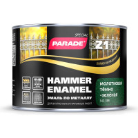 Эмаль темно-зеленая молотковая по металлу PARADE Z1 543-388 0,45 л Лк-00002092
