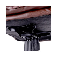 Кресло руководителя Helmi HL-E02 Income, экокожа коричневая 274816