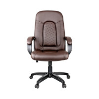 Кресло руководителя Helmi HL-E29 Brilliance, экокожа коричневая, мягкий подлокотник 279847