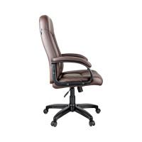Кресло руководителя Helmi HL-E29 Brilliance, экокожа коричневая, мягкий подлокотник 279847