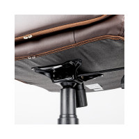 Кресло руководителя Helmi HL-E29 Brilliance, экокожа коричневая, мягкий подлокотник 279847