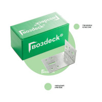 Крепежный уголок ассиметричный, Гвозdeck Фасадный кронштейн, 100мм 53х94х100мм ФК 100 3001UN10008PSWG00