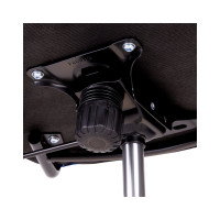 Кресло руководителя Helmi HL-E16 Content ткань/сетка/экокожа черная/синяя, хром 311358