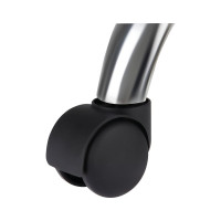 Кресло оператора Helmi HL-M08 Squared, экокожа черная, механизм качания, без подлокотников 306212