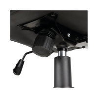 Кресло оператора Helmi HL-M08 Squared, экокожа черная, механизм качания, без подлокотников 306212