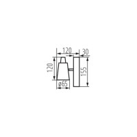 Настенный спот KANLUX SEMPRA EL-1I B-SR/ 33091