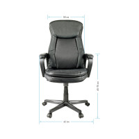 Кресло руководителя Helmi HL-E22 Advantage, экокожа черная 283026