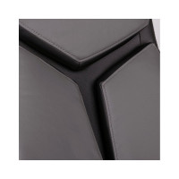 Кресло руководителя Helmi HL-E01 Inari экокожа черная/серая, хром 274813