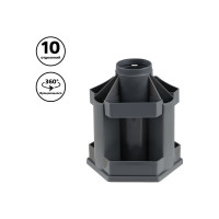 Настольная подставка Стамм Maxi Desk, вращающаяся, серый ОР201