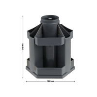 Настольная подставка Стамм Maxi Desk, вращающаяся, серый ОР201