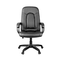 Кресло руководителя Helmi HL-E29 Brilliance, экокожа черная, мягкий подлокотник 279846