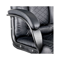 Кресло руководителя Helmi HL-E29 Brilliance, экокожа черная, мягкий подлокотник 279846