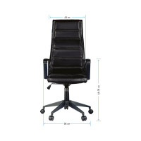 Кресло руководителя Helmi HL-E40 Blockchain, ткань черная 297333