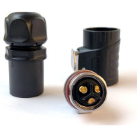 3-полюсный водостойкий разъём TTAF Elektronik IP67 500V 20A TT20-03M-SX-01-001