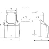 Педаль Emas с защитной крышкой 1НО+1НЗ серая PDKS11BX10G