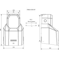 Педаль Emas с защитной крышкой 1НО+1НЗ оранжевая PDKS11BX10T