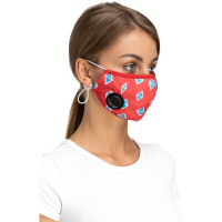 Полумаска RINIDI Silver Nano Ромбик Артемия Лебедева, 4-х слойная FPP-15 Ромбик-Nano