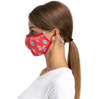 Полумаска RINIDI Silver Nano Ромбик Артемия Лебедева, 4-х слойная FPP-15 Ромбик-Nano