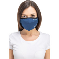 Полумаска RINIDI Silver Nano Royal Blue Silver, 4-х слойная FPP-15 Nano-blue