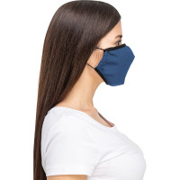 Полумаска RINIDI Silver Nano Royal Blue Silver, 4-х слойная FPP-15 Nano-blue