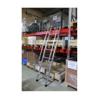 Приставная стеллажная лестница с поручнями MEGAL - ЛПС - 4,0 341140
