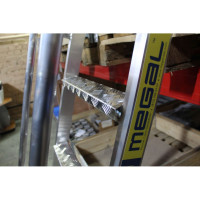 Приставная стеллажная лестница с поручнями MEGAL - ЛПС - 4,0 341140