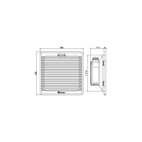 Вентилятор с фильтром Finder, стандартная версия, питание 230В АС, расход воздуха 100м3/ч, 7F2082303100