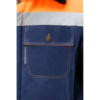 Утепленный костюм СОЮЗСПЕЦОДЕЖДА КОММУНАЛЬЩИК НЬЮ темно-синий/оранжевый, р. 52-54, рост 170-176 2000000124551