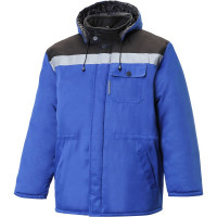 Утепленный костюм СОЮЗСПЕЦОДЕЖДА КОММУНАЛЬЩИК НЬЮ василек/черный, 48-50, рост 182-188 2000000124247