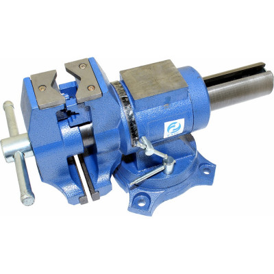 Слесарные тиски CNIC 125 мм 5дюйм поворотные в двух плоскостях с наковальней усиленные LTD0005H 60017