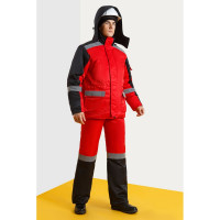 Утепленный костюм СОЮЗСПЕЦОДЕЖДА Хельсинки, красный/черный, р. 48-50, рост 182-188 480023901025