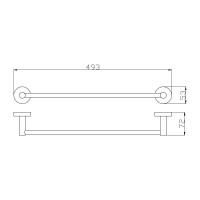 Полотенцедержатель RavSlezak 493 мм COA0701/45