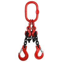 Цепной строп LITELIFT 2СЦ 2,8т 1,5м с укоротителями двухветвевой цепь 8x24 T8 G80 2sc2800t15h