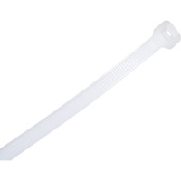 Нейлоновые хомуты для проводов FIT белые, 100 шт., 7,6х400 мм 60382