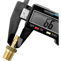 Штуцер Профитт латунный пневмо 1/4" НР х 6 мм, 10 шт 9276584