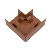 Угол DKC APM 25x17 плоский, коричневый 00415B