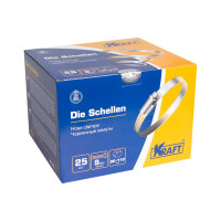 Червячный хомут KRAFT 90-110 мм, уп. 25 шт. KT 880213