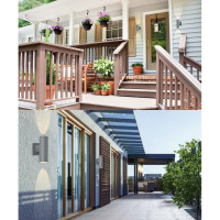 Уличный светодиодный светильник FERON DH0708, серия Бостон, 15W, 3000К, 2400Lm, IP54, серый, 11664