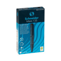 Маркер перманентный Schneider "Maxx 133" черный, скошенный, 4мм, 10 шт. 113301